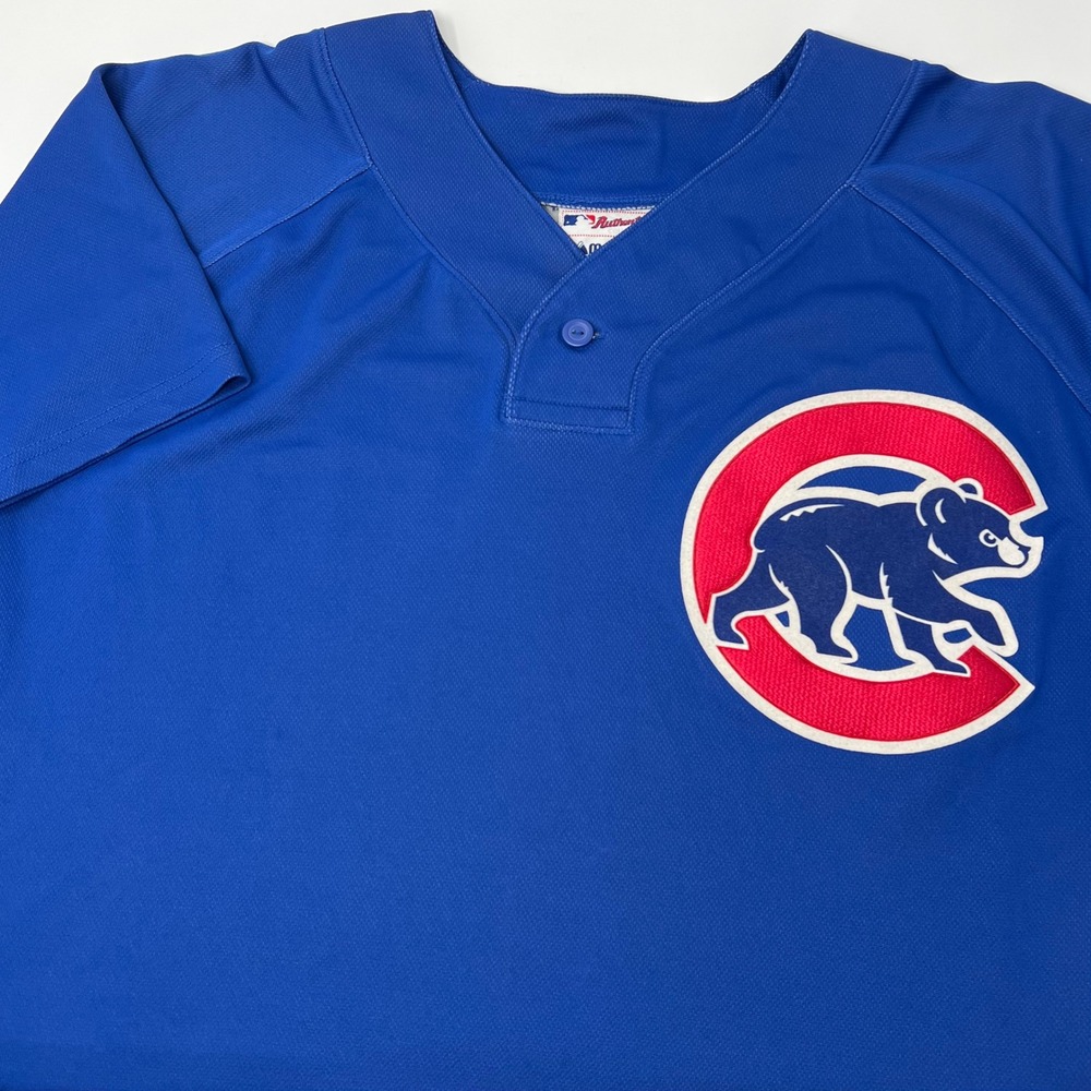 Majestic Chicago Cubs Blue Authentic Collection Batting Practice Jersey Mens 2XL